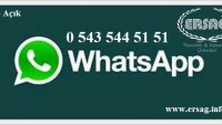 Ersağ WhatsApp Desteği Hizmetinizde