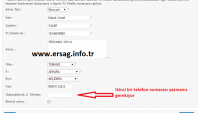 Ersağ Adres Güncelleme Yapmalısınız