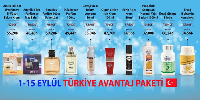 ersağ avantaj paketi eylül ilk yarı